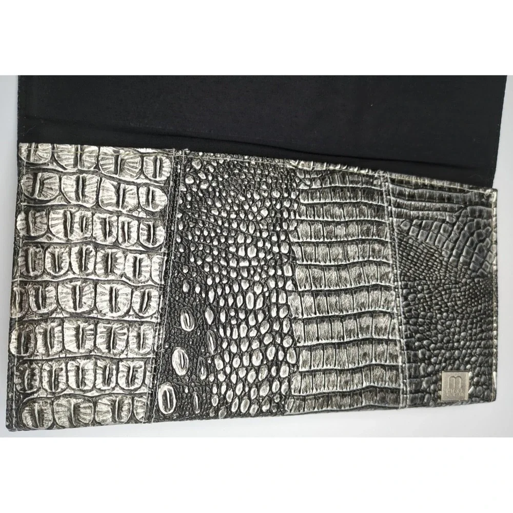 Miche Classic Shell Cover Embossed Faux Leather Crocodile‎ Black & Silver Gray